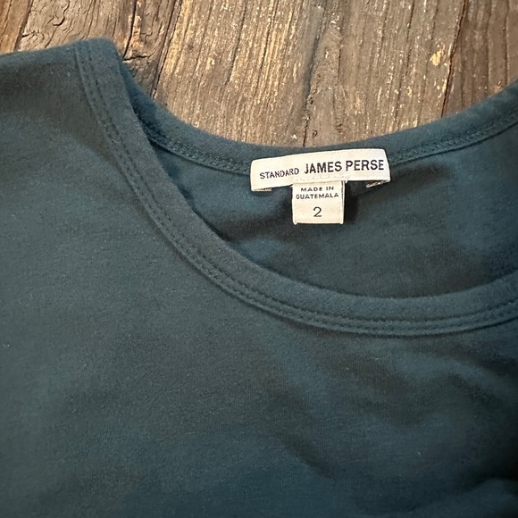 Teal ruched dress - size 2 in James Perse (normal size 6 or medium) - Picture 2 of 3